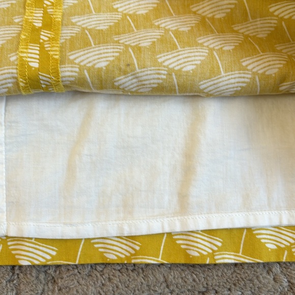 BODEN Petite 6P Yellow Mimosal Parasol Printed Cotton A-Line Skirt - Picture 6 of 7